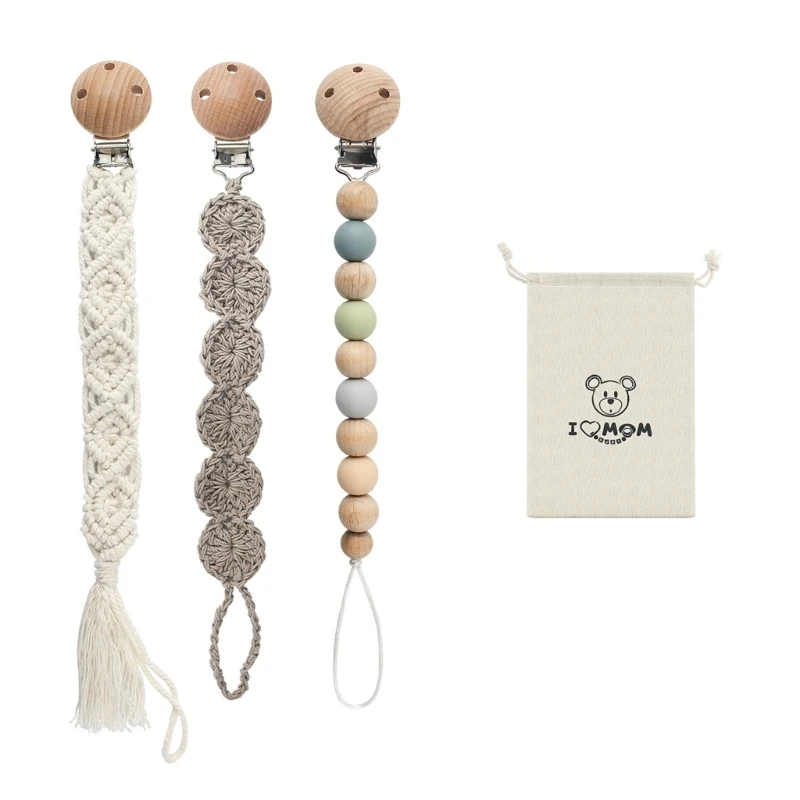 Nursery Pacifier Clip Teether Clip Teething Bead Knitting Pacifier Rope Anti-Lost Pacifier Strap Baby Chewing Toy
Nursery Pacifier Clip Teether Clip Teething Bead Knitting Pacifier Rope Anti-Lost Pacifier Strap Baby Chewing Toy