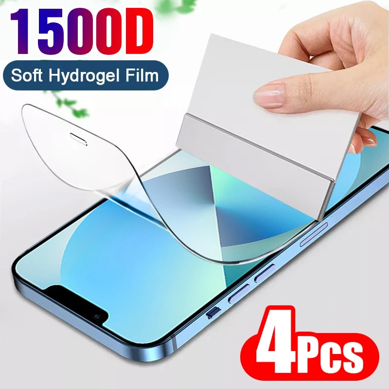 4Pcs Full Cover Hydrogel Film For iPhone 6 7 8 Plus X XS XR Mini Screen Protector For iPhone 11 12 13 Pro Max Screen Protector
4Pcs Full Cover Hydrogel Film For iPhone 6 7 8 Plus X XS XR Mini Screen Protector For iPhone 11 12 13 Pro Max Screen Protector