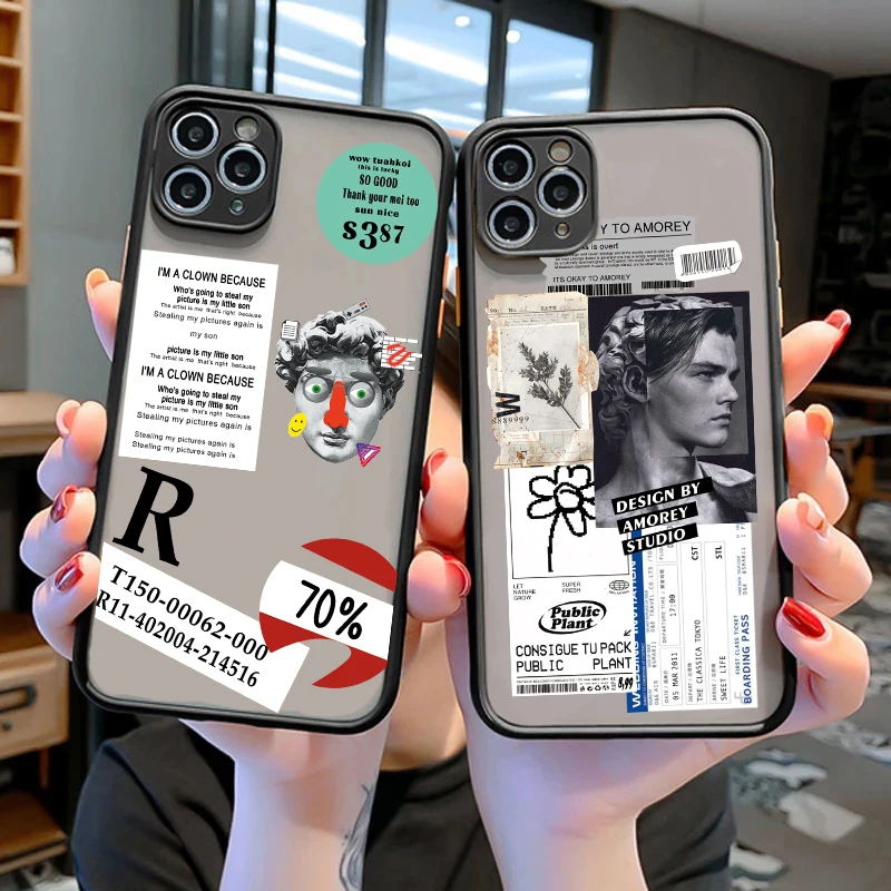 Retro Bar Code Label Cellphone Bumper Clear Matte PC Back Phone Case For iphone 11 12 13 Pro XS Max 6s 7 8 Plus X XR 13Mini case
Retro Bar Code Label Cellphone Bumper Clear Matte PC Back Phone Case For iphone 11 12 13 Pro XS Max 6s 7 8 Plus X XR 13Mini case