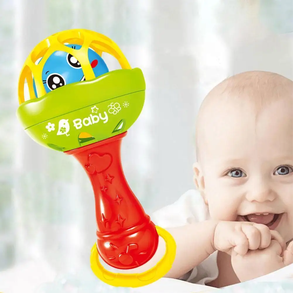 Baby Rattles Toy Soft Rubber Baby Hand Bell Rattles Fitness Cartoon Early Grasping Children's Toys Ball Education V4I6
Baby Rattles Toy Soft Rubber Baby Hand Bell Rattles Fitness Cartoon Early Grasping Children's Toys Ball Education V4I6