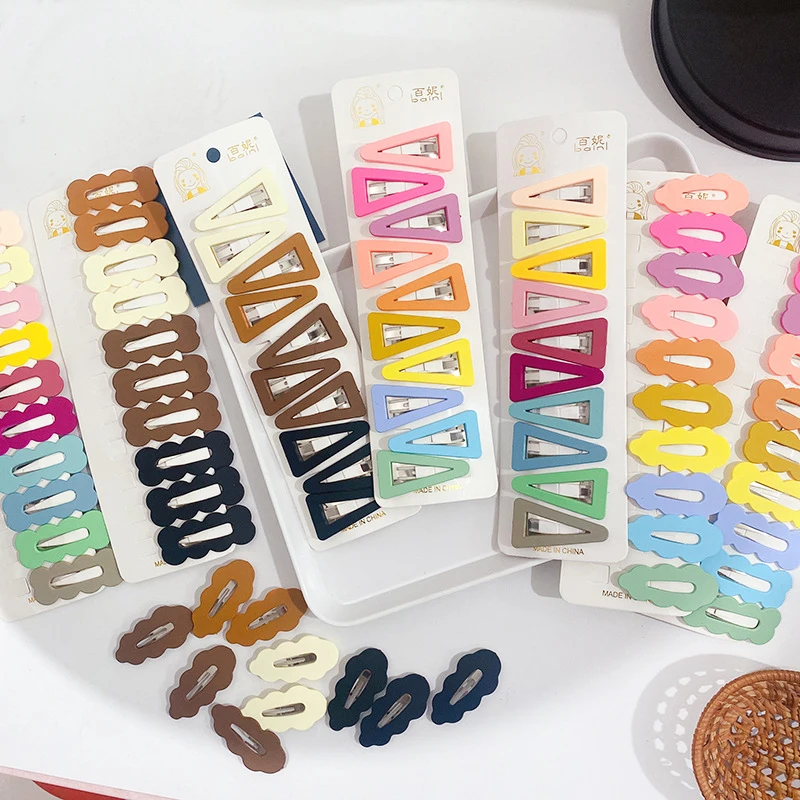 10PCS Kids Girls Hairpins Candy Color Bangs Hair Clip Baby Hair Accessories Korean Sweet Children Barrettes Gift
10PCS Kids Girls Hairpins Candy Color Bangs Hair Clip Baby Hair Accessories Korean Sweet Children Barrettes Gift