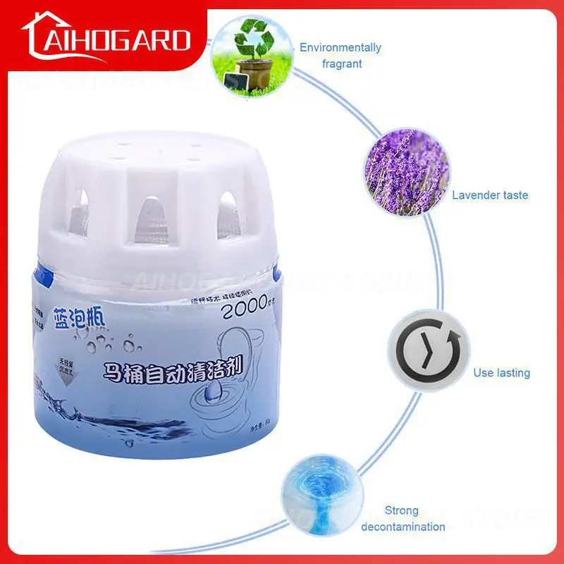 

Multifunctional Toilet Cleaner Automatic Flush Helper Blue Bubble Cleaning Deodorizes Bathroom Restroom Cleaner clean spot