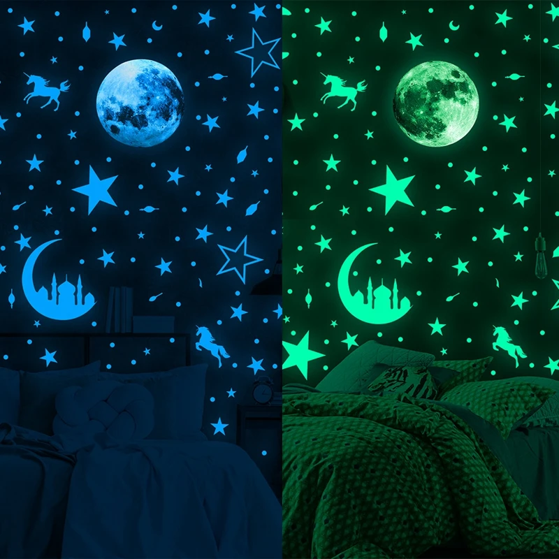 Luminous Moon Star Wall Sticker for Kids Bedroom Ceiling Home Decoration DIY Decal Glow In The Dark Wallpaper Mural Window
Luminous Moon Star Wall Sticker for Kids Bedroom Ceiling Home Decoration DIY Decal Glow In The Dark Wallpaper Mural Window