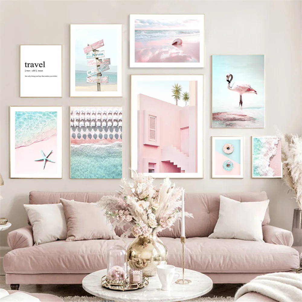 Pink Sea Beach Posters Bike Macaron Badminton Flamingo Wall Art Canvas Painting Nordic Prints Picture Living Room Interior Decor
Pink Sea Beach Posters Bike Macaron Badminton Flamingo Wall Art Canvas Painting Nordic Prints Picture Living Room Interior Decor