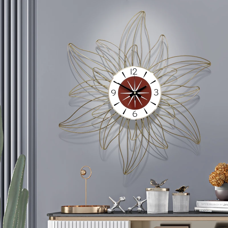 Nordic creative living room fashion wall clock bedroom household wall watch modern minimalist personality atmospheric clock
Nordic creative living room fashion wall clock bedroom household wall watch modern minimalist personality atmospheric clock