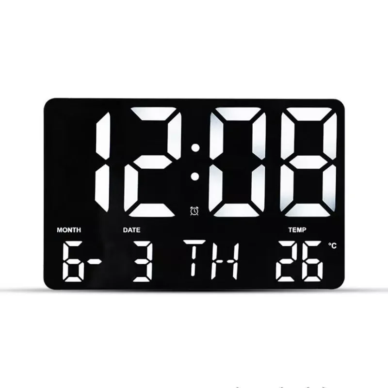Large Digital Wall Clock Automatic Dimming with Remote Control Temp Date Power Off Memory Table Clock Wall-mounted LED Clocks
Large Digital Wall Clock Automatic Dimming with Remote Control Temp Date Power Off Memory Table Clock Wall-mounted LED Clocks