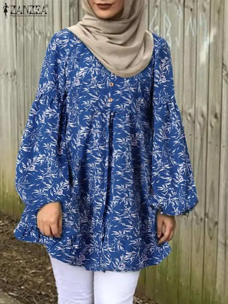 ZANZEA Vintage Floral Muslim Printed Blouse Women Tops Bohemian Shirt Spring Long Sleeve Islamic Clothing Loose Turkey Blusas
ZANZEA Vintage Floral Muslim Printed Blouse Women Tops Bohemian Shirt Spring Long Sleeve Islamic Clothing Loose Turkey Blusas