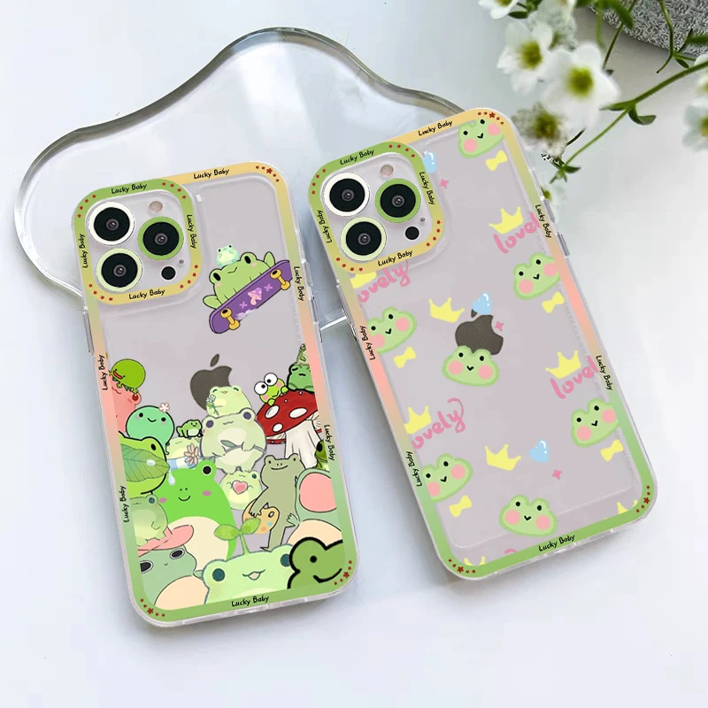Cute Cartoon Frog Phone Case For iPhone 14 13 12 11 Pro Max Mini X Xs XR 6 7 8 Plus SE 2020 Transparent Case
Cute Cartoon Frog Phone Case For iPhone 14 13 12 11 Pro Max Mini X Xs XR 6 7 8 Plus SE 2020 Transparent Case