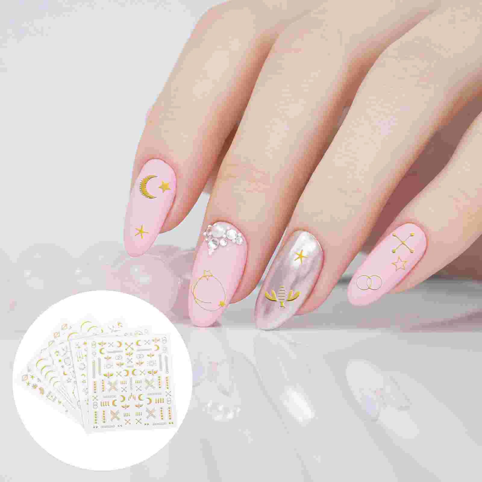 10 Sheets Self Adhesive Nail Stickers Chic Moon Decorations Women Decals DIY Nails Girl
10 Sheets Self Adhesive Nail Stickers Chic Moon Decorations Women Decals DIY Nails Girl