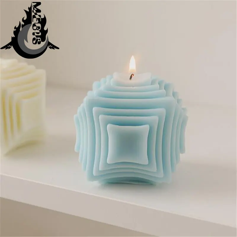 

Wholesale Handmade Wax Scented Candles Rubik's Cube Candles Home Decoration Ornaments Aromatherapy Incense Candle drop shipping