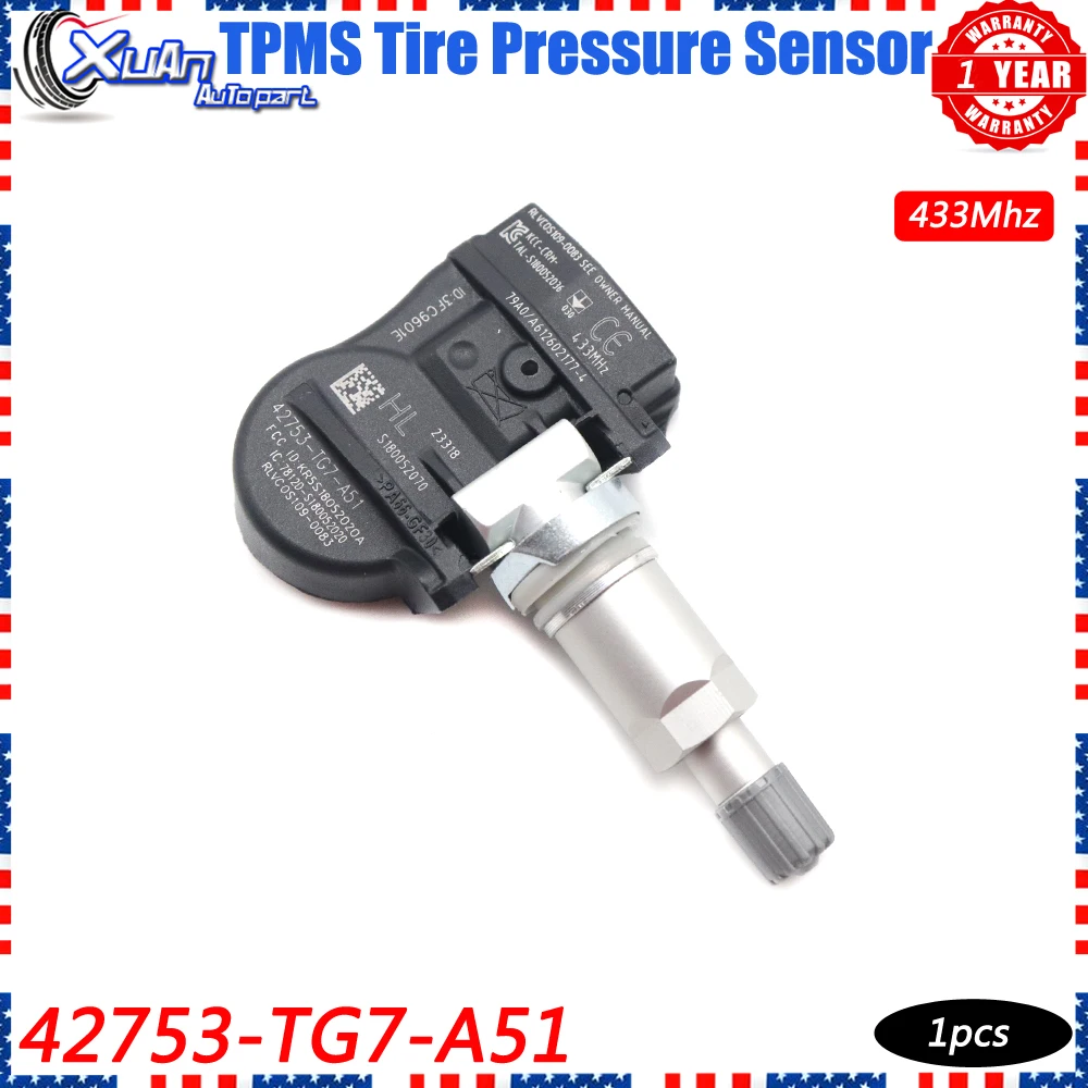 XUAN 1 шт. TPMS датчик давления в шинах 42753-TG7-A51 для Honda Pilot Ridgeline Acura NSX 3.5L 2016-2019 433 МГц 42753T6NA01
XUAN 1 шт. TPMS датчик давления в шинах 42753-TG7-A51 для Honda Pilot Ridgeline Acura NSX 3.5L 2016-2019 433 МГц 42753T6NA01