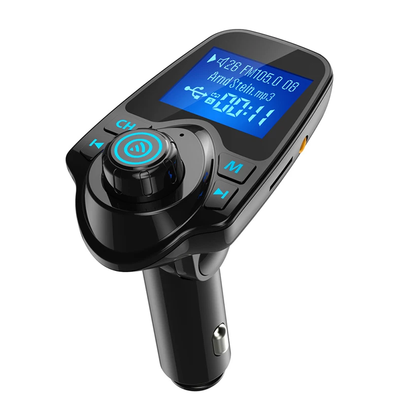 

Wireless in-Car Bluetooth FM Transmitter Radio Adapter Car Kit Supports TF/SD Card USB Car Charger for Smartphones Audio Players