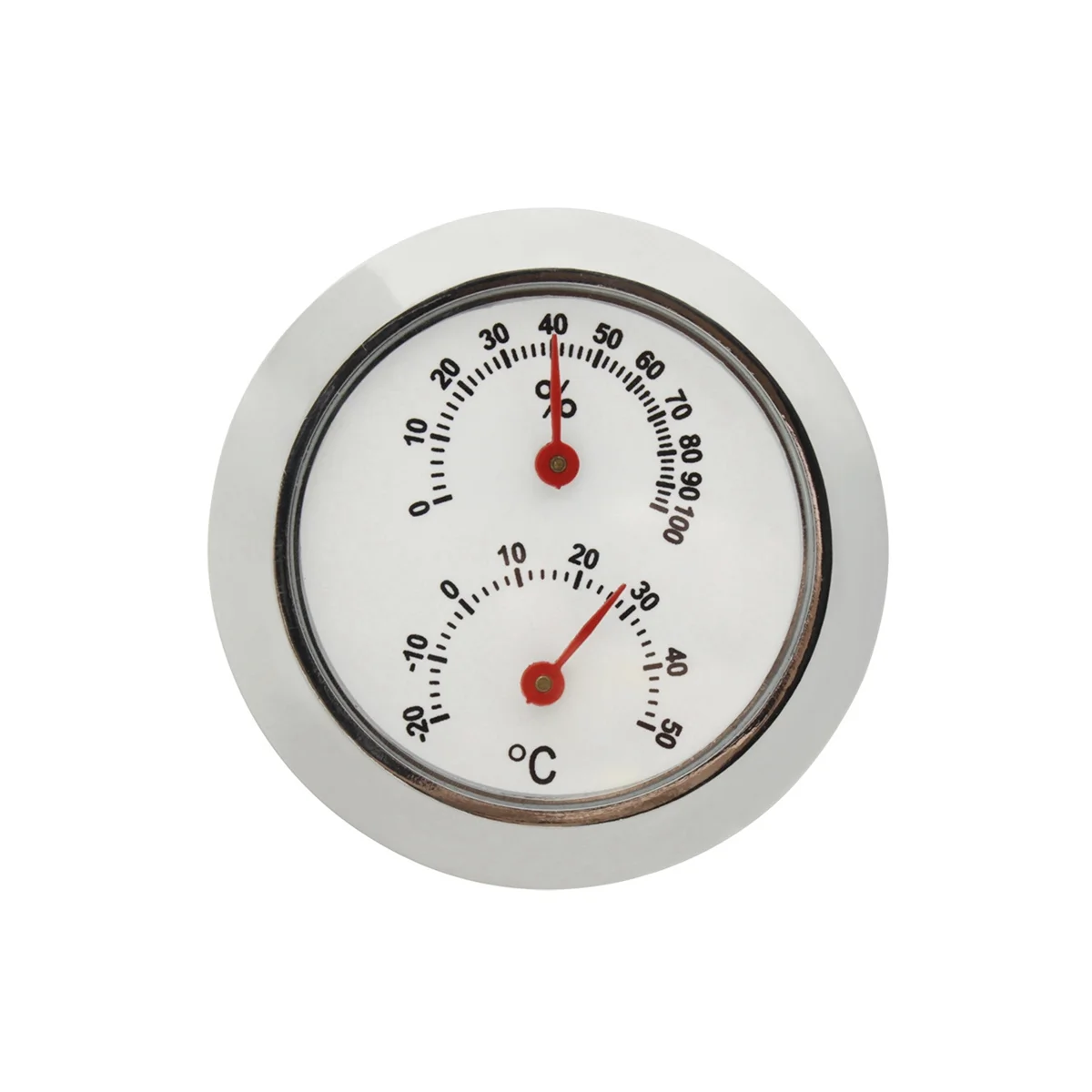 

Circular Hygrometer Mini Hygrometer Silver Wet and Dry Thermometer Guitar Thermometer Violin Thermometer
