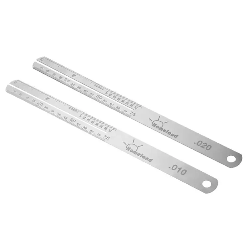 0.010, 0.020 Inch Stainless Steel Guitar Wire Measurement Installation Ruler Finger Plate Protection Sheet Guitar Made Tools
0.010, 0.020 Inch Stainless Steel Guitar Wire Measurement Installation Ruler Finger Plate Protection Sheet Guitar Made Tools