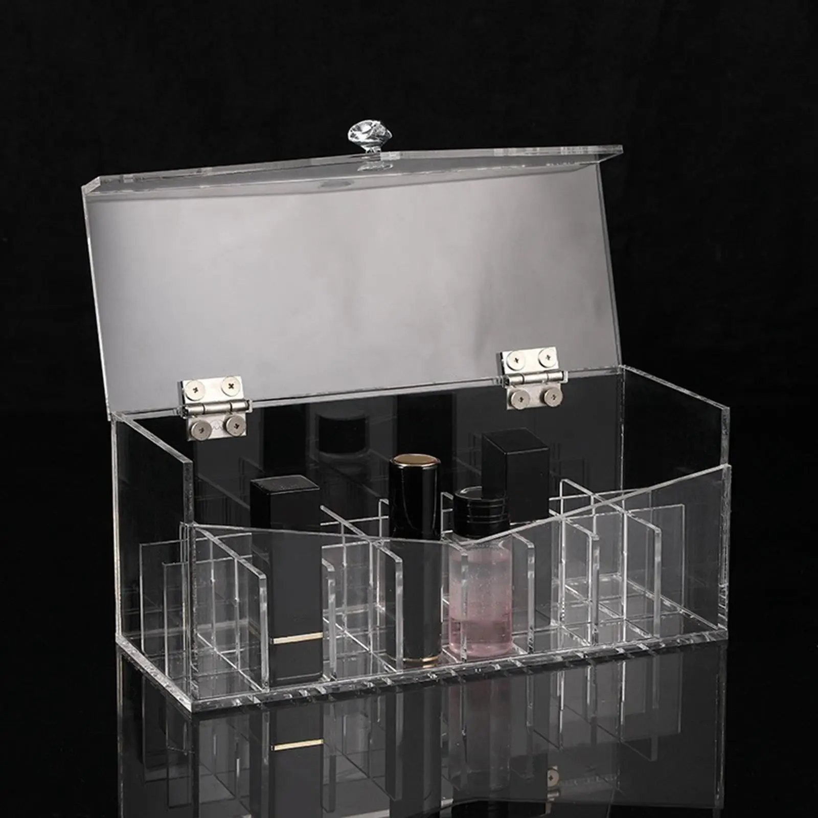 Clear Lip Glaze Cosmetic Storage case, 24 Compartments Large Capacity Durable Elegant ,23x9.5x10cm Multifunctional Dustproof
Clear Lip Glaze Cosmetic Storage case, 24 Compartments Large Capacity Durable Elegant ,23x9.5x10cm Multifunctional Dustproof