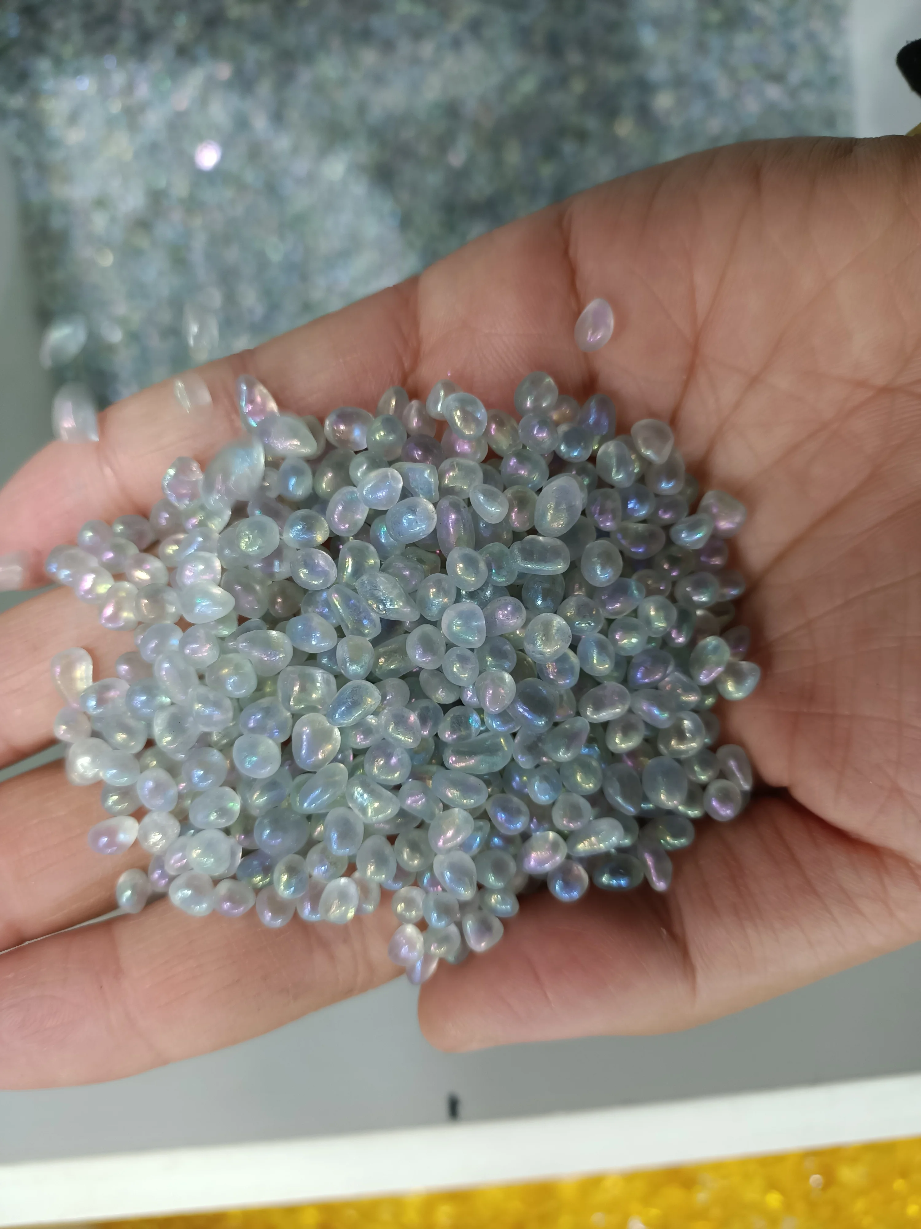 electroplated white quartz crystal gravel reiki healing crystals gemstones small size fish tank decoration wholesale price
electroplated white quartz crystal gravel reiki healing crystals gemstones small size fish tank decoration wholesale price
