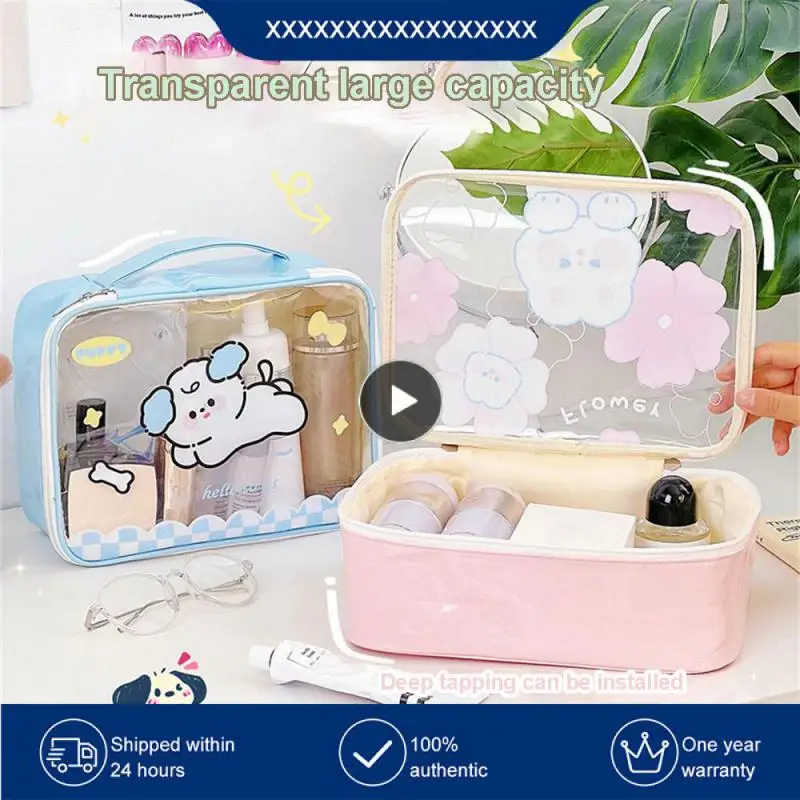 Printing Transparent Wash Bag Storage Bag Cute Peace Of Mind Cartoon Durable Dust-proof Cosmetic Bag Wear-resistant Water Proof
Printing Transparent Wash Bag Storage Bag Cute Peace Of Mind Cartoon Durable Dust-proof Cosmetic Bag Wear-resistant Water Proof