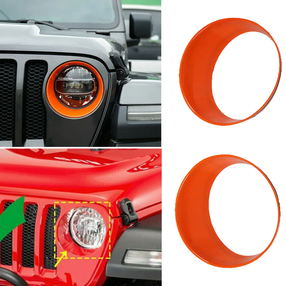 Car Exterior Headlight Cover Car Accessories 2018-2022 Orange 2pcs/set ABS Plastic Circle Decorative Cover Car Styling
Car Exterior Headlight Cover Car Accessories 2018-2022 Orange 2pcs/set ABS Plastic Circle Decorative Cover Car Styling
