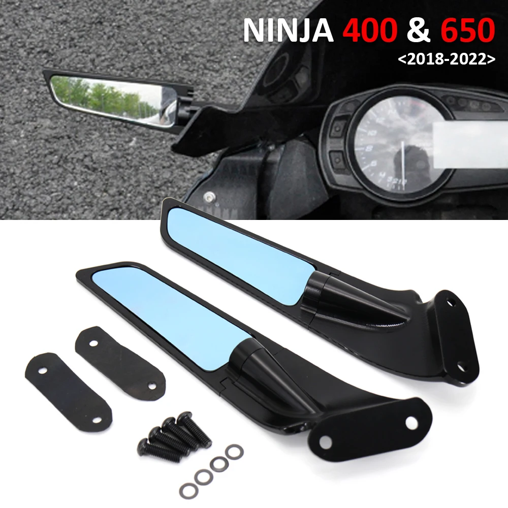 NINJA 650 NINJA 400 2018-2022 Modified Rearview Mirrors Wind Wing Adjustable Rotating Side Mirror For KAWASAKI Ninja650 Ninja400
NINJA 650 NINJA 400 2018-2022 Modified Rearview Mirrors Wind Wing Adjustable Rotating Side Mirror For KAWASAKI Ninja650 Ninja400