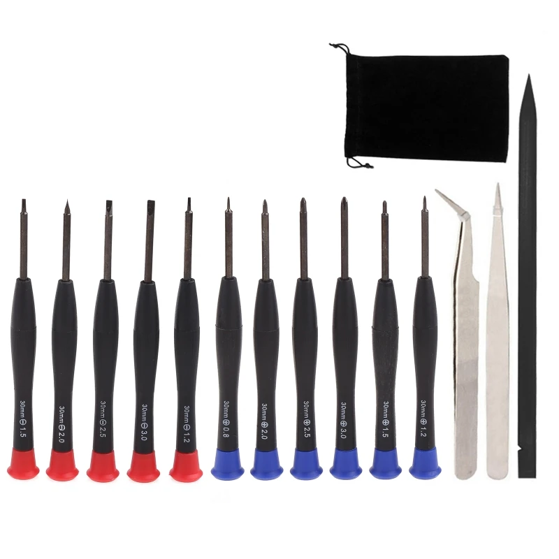 

15 Pieces Professional Electronics Repair Kit Opening Pry Tool with Metal Spudger for Laptops Cellphone Tablets and More