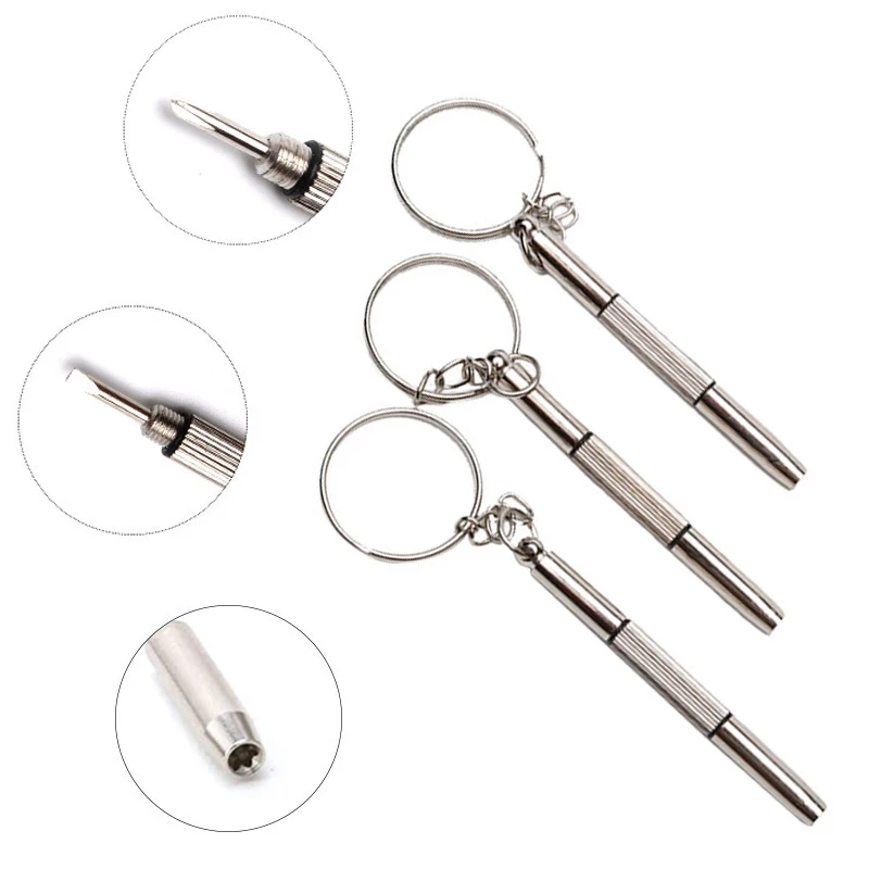3 In 1 Eyeglass Screwdriver Portable Stainless Steel Keychain Screwdriver Eyeglass Sunglasses Watch Screwdriver Repair Kit Tools
3 In 1 Eyeglass Screwdriver Portable Stainless Steel Keychain Screwdriver Eyeglass Sunglasses Watch Screwdriver Repair Kit Tools