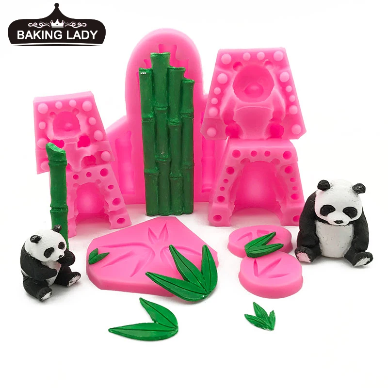 Cartoon cute animal red panda bamboo leaf silicone mold mousse cake chocolate ice cream mold plaster ornament mold
Cartoon cute animal red panda bamboo leaf silicone mold mousse cake chocolate ice cream mold plaster ornament mold