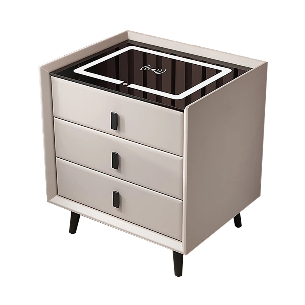 Minimalist Rechargeable MultiFunctional Drawer Bedside Table Wireless Charging Nightstand Smart BedsideTable Cabinet
Minimalist Rechargeable MultiFunctional Drawer Bedside Table Wireless Charging Nightstand Smart BedsideTable Cabinet