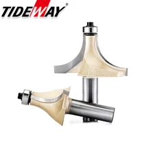 Tideway Corner Round Over Router Bit with Bearing for Wood Woodworking Tool Tungsten Carbide Milling Cutter CNC End Mill Cutters