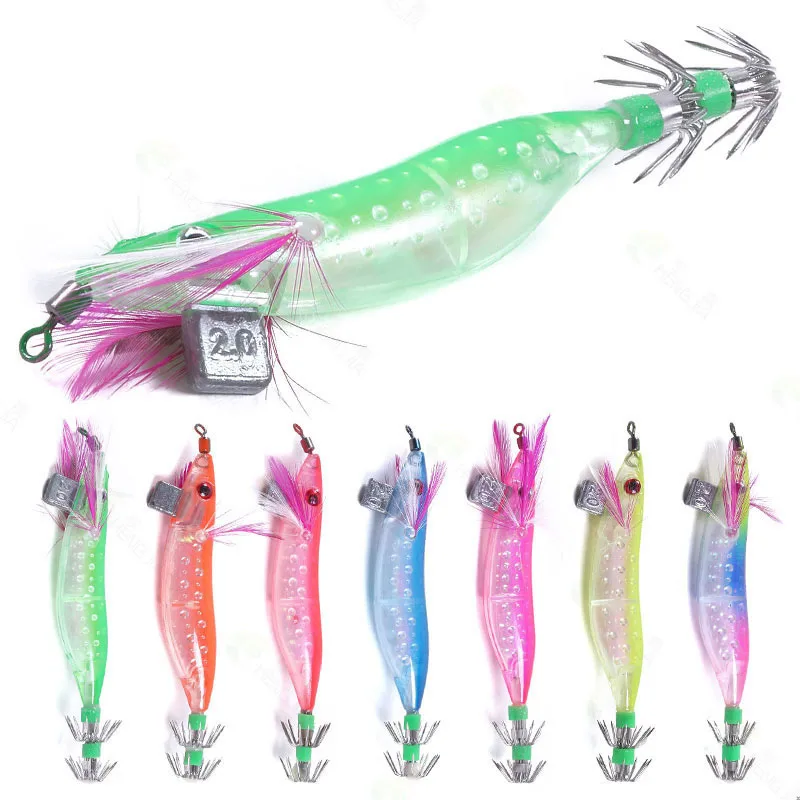 5PCS/Lot 10CM 9.1G 2.0# Squid Jig Fishing Lures Plastic Banana Prawn Wobble Pike Bass Fishing Baits Isca Pesca Fishing Tackles
5PCS/Lot 10CM 9.1G 2.0# Squid Jig Fishing Lures Plastic Banana Prawn Wobble Pike Bass Fishing Baits Isca Pesca Fishing Tackles