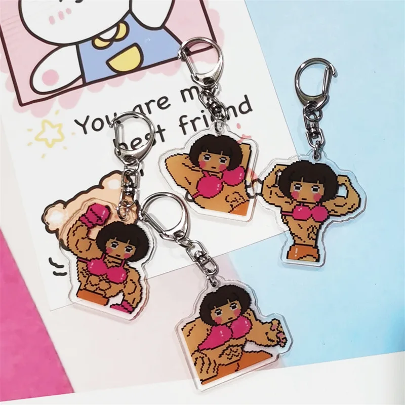 Dora Adventure Keychain Muscle Pixel Spoof Cute Jewelry Acrylic Backpack Pendant Gift Couple Anime Cartoon
Dora Adventure Keychain Muscle Pixel Spoof Cute Jewelry Acrylic Backpack Pendant Gift Couple Anime Cartoon