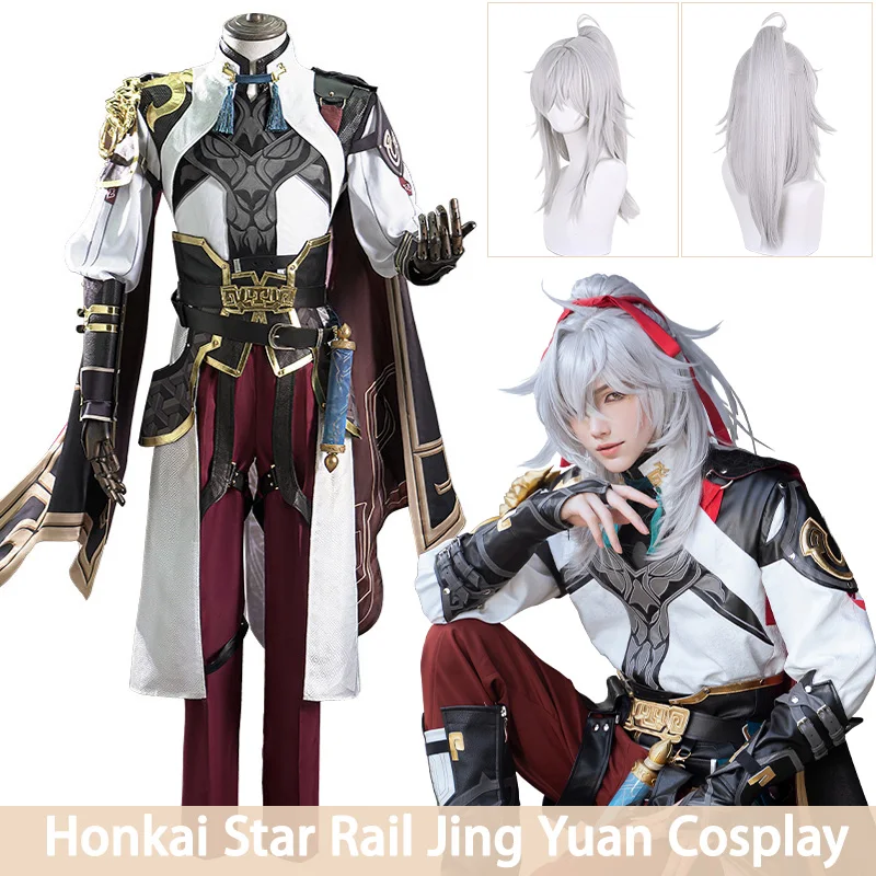 Jing Yuan Cosplay Costume Anime Game Honkai Star Rail Cosplay Costume Uniform Wig Suit Halloween Adult
Jing Yuan Cosplay Costume Anime Game Honkai Star Rail Cosplay Costume Uniform Wig Suit Halloween Adult