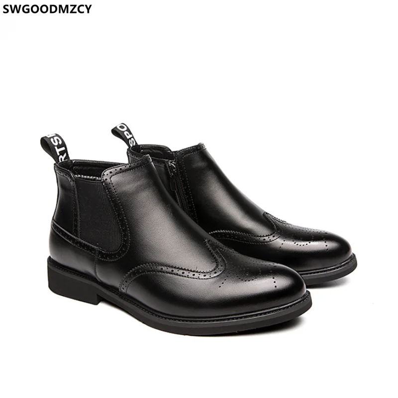 Black Chelsea Boots Men Brogue Shoes Men Ankle Boots Man Motorcycle Boots for Man 2023 Leather Casual Shoes Man Zapatos Hombre
Black Chelsea Boots Men Brogue Shoes Men Ankle Boots Man Motorcycle Boots for Man 2023 Leather Casual Shoes Man Zapatos Hombre