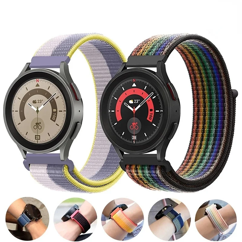 Band for Samsung Galaxy Watch 4 3 Classic 5 Pro Active 2/Gear S3 Nylon Loop Correa Bracelet Huawei Watch GT 2 3 Strap 22mm 20mm
Band for Samsung Galaxy Watch 4 3 Classic 5 Pro Active 2/Gear S3 Nylon Loop Correa Bracelet Huawei Watch GT 2 3 Strap 22mm 20mm