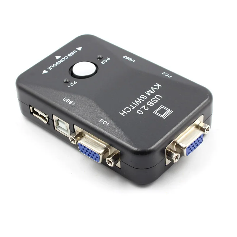 2 Port KVM Switch For Mouse Keyboard Monitor USB 2.0 Switcher VGA SVGA Switch Connector Box USB 2.0 1920*1080 200MHz KVM Switch
2 Port KVM Switch For Mouse Keyboard Monitor USB 2.0 Switcher VGA SVGA Switch Connector Box USB 2.0 1920*1080 200MHz KVM Switch