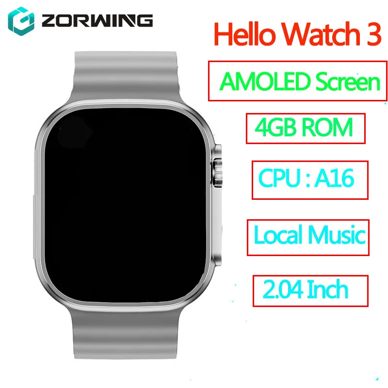 New 2023 Hello Watch 3 Smart Watch Amoled Screen 4GB 2.04 Inch H11 Ultra Upgrade Men Series 8 Bluetooth Call Smartwatch
New 2023 Hello Watch 3 Smart Watch Amoled Screen 4GB 2.04 Inch H11 Ultra Upgrade Men Series 8 Bluetooth Call Smartwatch