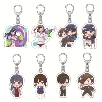 The Dangers In My Heart Anime Keychain Acrylic Figure Yamada Anna Kyotaro Ichikawa Key Chain Cute Key Ring Kawaii Bag Pendant