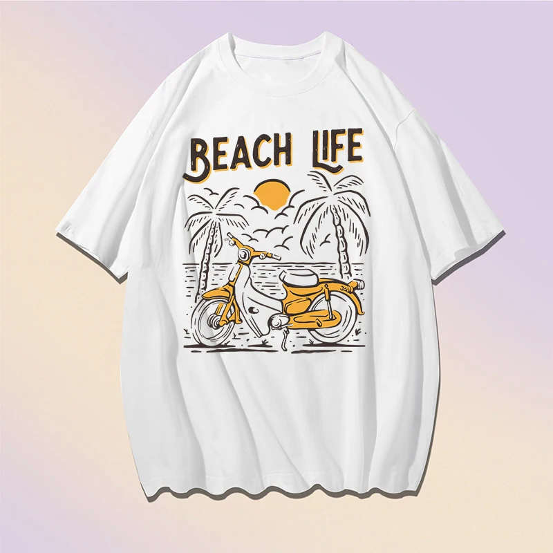 Футболка женская пляжная, модная Повседневная рубашка с коротким рукавом, свободный хлопковый топ, белый цвет
Футболка женская пляжная, модная Повседневная рубашка с коротким рукавом, свободный хлопковый топ, белый цвет