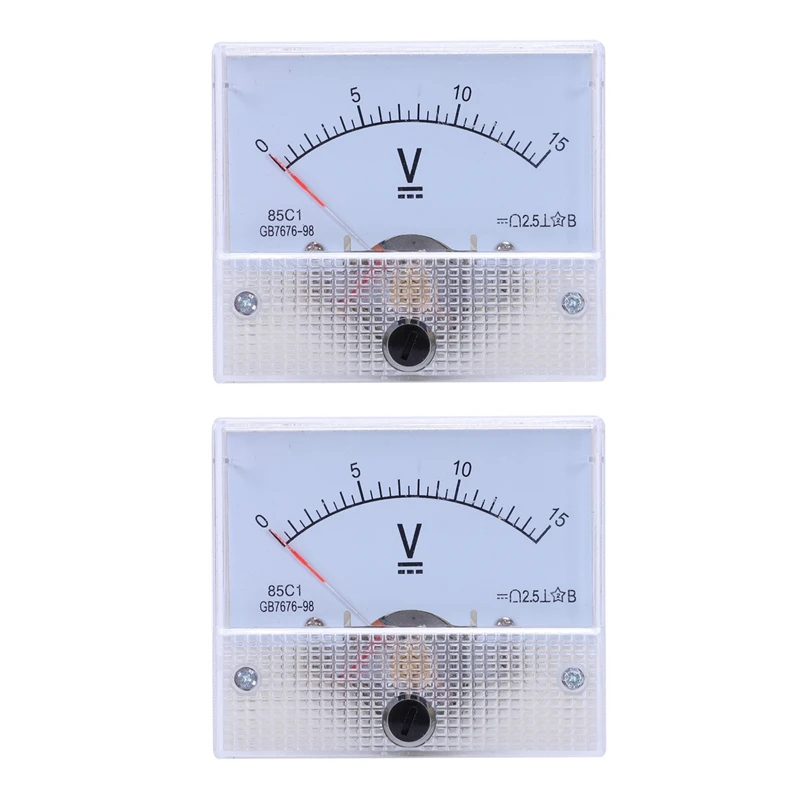 2X 85C1 Fine Tuning Dial Analog Volt Panel Meter Gauge DC 0-15V 
2X 85C1 Fine Tuning Dial Analog Volt Panel Meter Gauge DC 0-15V