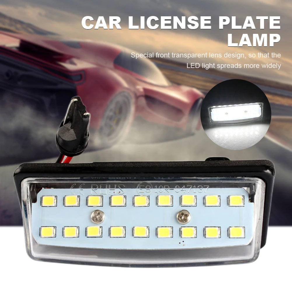 LED Car License Plate Lamp 18 3528 SMD License Number Plate Light Super Bright 50000 Hours Life for Nissan Maxima Cefiro J31 J32
LED Car License Plate Lamp 18 3528 SMD License Number Plate Light Super Bright 50000 Hours Life for Nissan Maxima Cefiro J31 J32