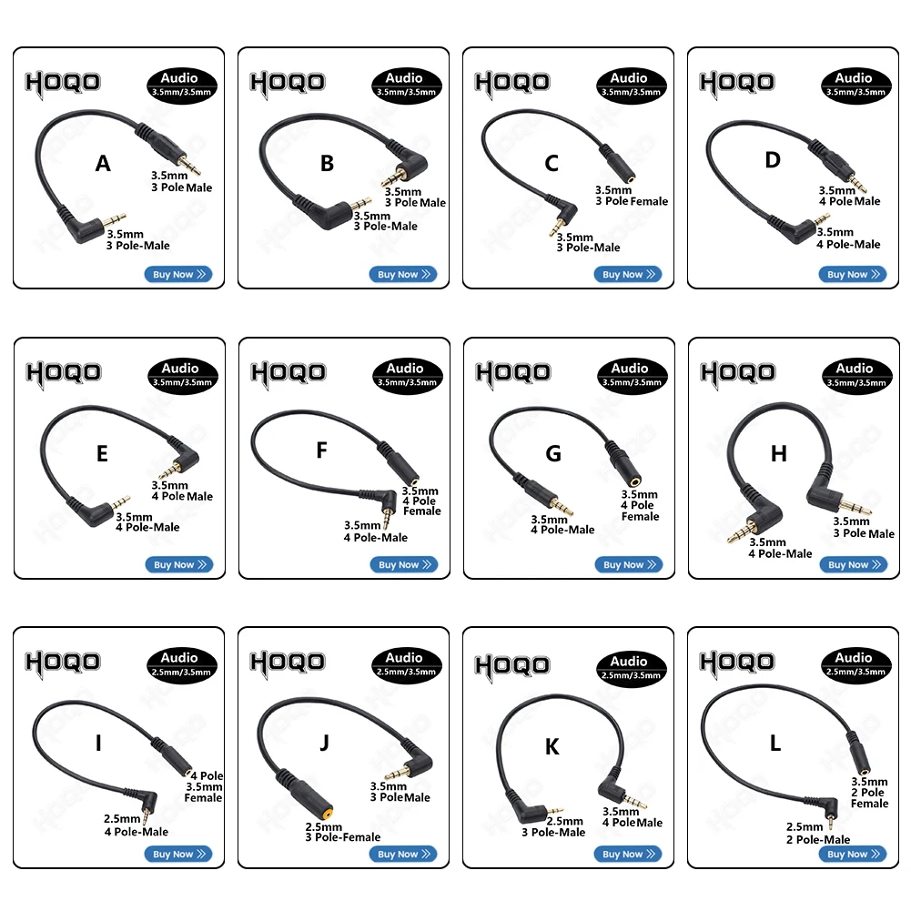 90 Degree 3.5 mm 4 Pole Jack Trrs Male to Trrs Male/Female Extension Cable Right Angle 4pin extender Stereo Aux Audio
90 Degree 3.5 mm 4 Pole Jack Trrs Male to Trrs Male/Female Extension Cable Right Angle 4pin extender Stereo Aux Audio