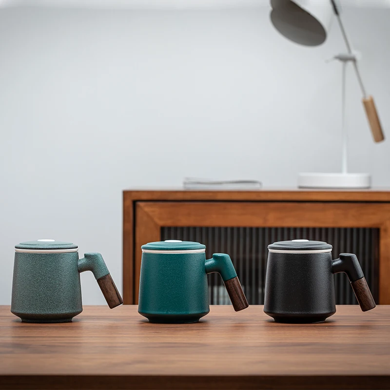 JIA GUI LUO Ceramic 400ml Wooden Handle Mug Tea Water Separation Tea Cup Ceramic with Lid Water Cup Office Filter Cup I096
JIA GUI LUO Ceramic 400ml Wooden Handle Mug Tea Water Separation Tea Cup Ceramic with Lid Water Cup Office Filter Cup I096