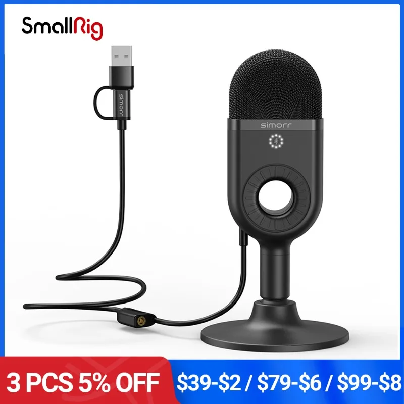 Smallrig Professional Wave U1 USB Condenser Microphone For PC Computer Laptop Singing Recording Studio YouTube Video 3491/3492
Smallrig Professional Wave U1 USB Condenser Microphone For PC Computer Laptop Singing Recording Studio YouTube Video 3491/3492