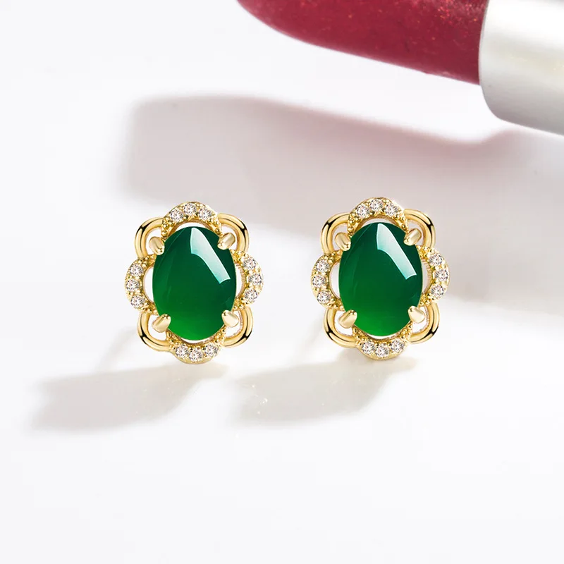 Jade Earrings for Women Green Gemstones Luxury Amulets Designer Natural Chinese 925 Silver Ear Studs Vintage Amulet Jewelry
Jade Earrings for Women Green Gemstones Luxury Amulets Designer Natural Chinese 925 Silver Ear Studs Vintage Amulet Jewelry