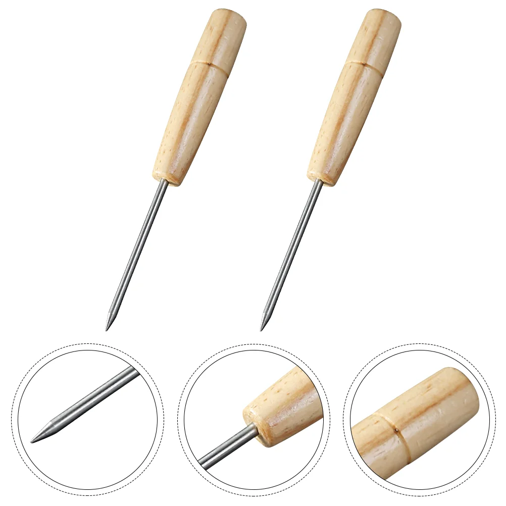 2 Pcs Wooden Handle Ice Pick Stainless Steel Ice Pick Practical Ice Chisels Ice Piton
2 Pcs Wooden Handle Ice Pick Stainless Steel Ice Pick Practical Ice Chisels Ice Piton