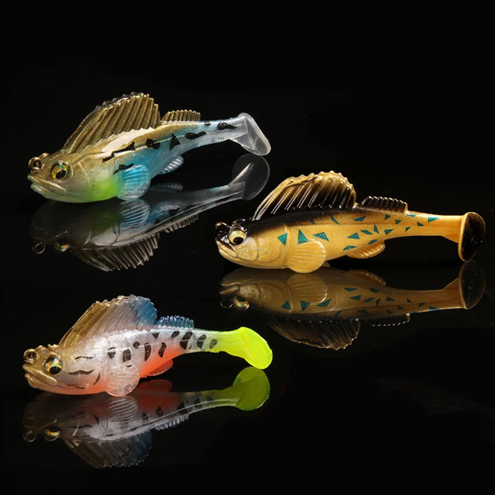 5Pcs Silicone Dark Sleeper Fishing Lures 6cm/8.5cm Jig Wobblers Tadpole Lure with Spinner Soft Lures Pike Bass Shad Swimbaits
5Pcs Silicone Dark Sleeper Fishing Lures 6cm/8.5cm Jig Wobblers Tadpole Lure with Spinner Soft Lures Pike Bass Shad Swimbaits