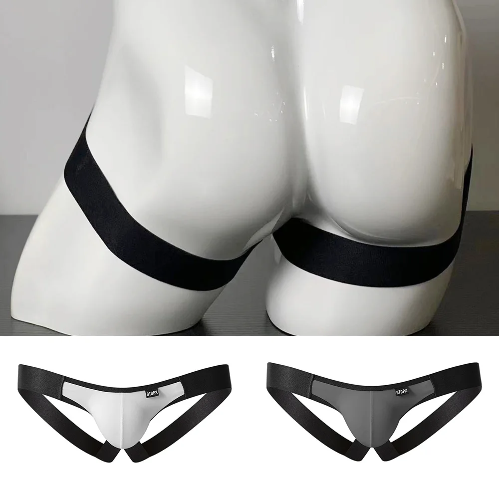 

Men Thong Jockstrap Supporter Low-Rise Sports Underwear Panties Underpants New Breathable Flexible Comfortable Erotic Lingerie