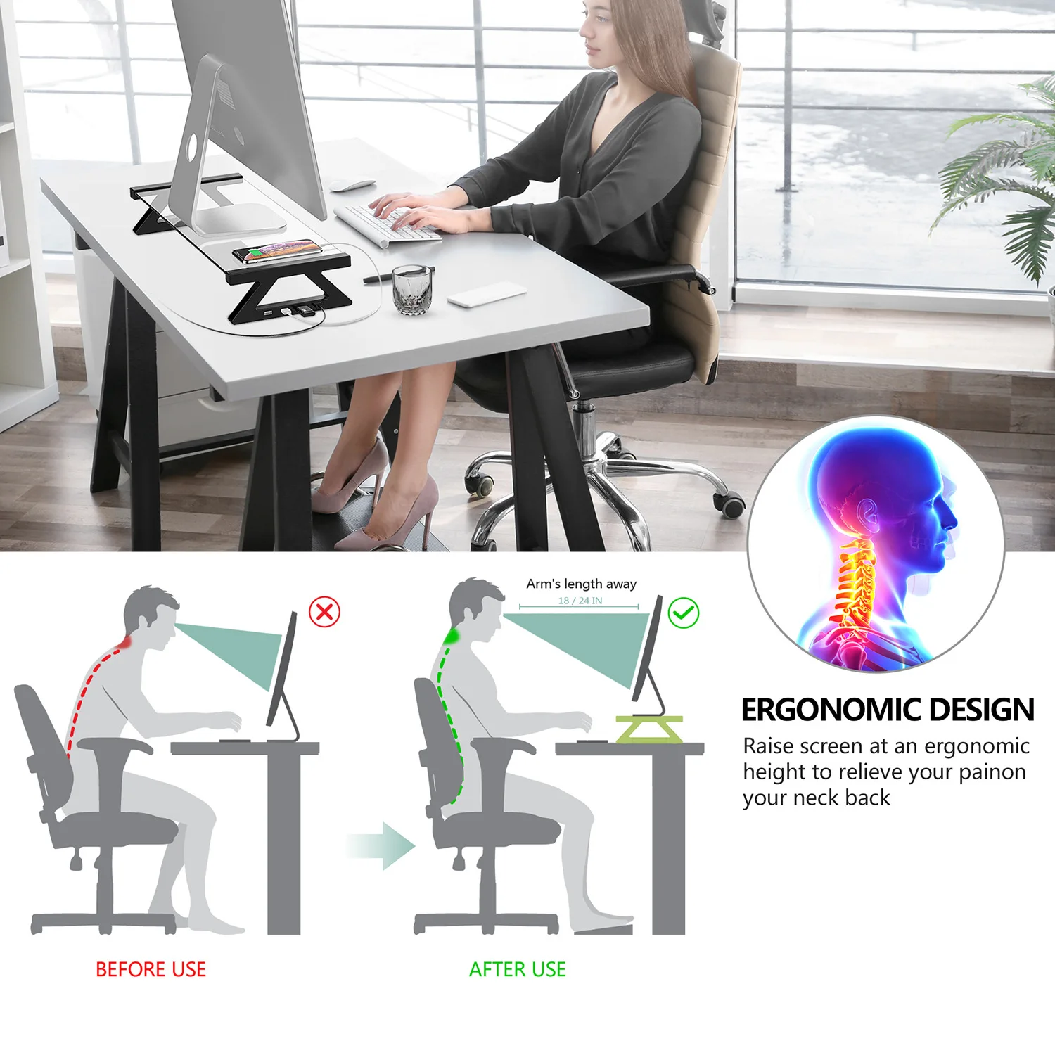 USB computer monitor bracket base dual-card computer toughened glass desktop cooling storage bracket
USB computer monitor bracket base dual-card computer toughened glass desktop cooling storage bracket