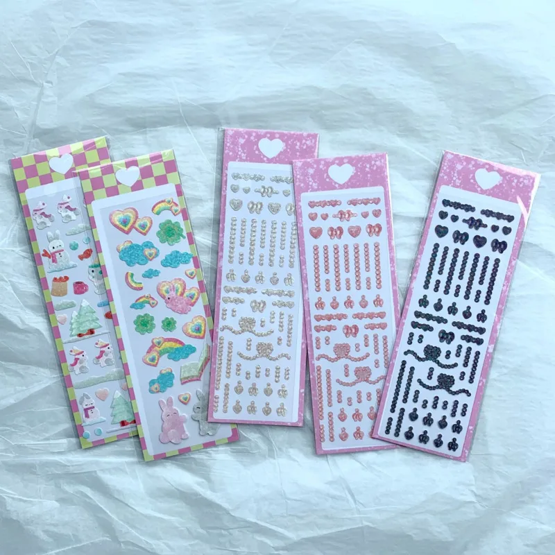Heart Pearl Rabbit Cute Stickers Children Idol Photo DIY Collage Mobile Phone Stationery Decorative Sticker Scrapbooking Laser
Heart Pearl Rabbit Cute Stickers Children Idol Photo DIY Collage Mobile Phone Stationery Decorative Sticker Scrapbooking Laser