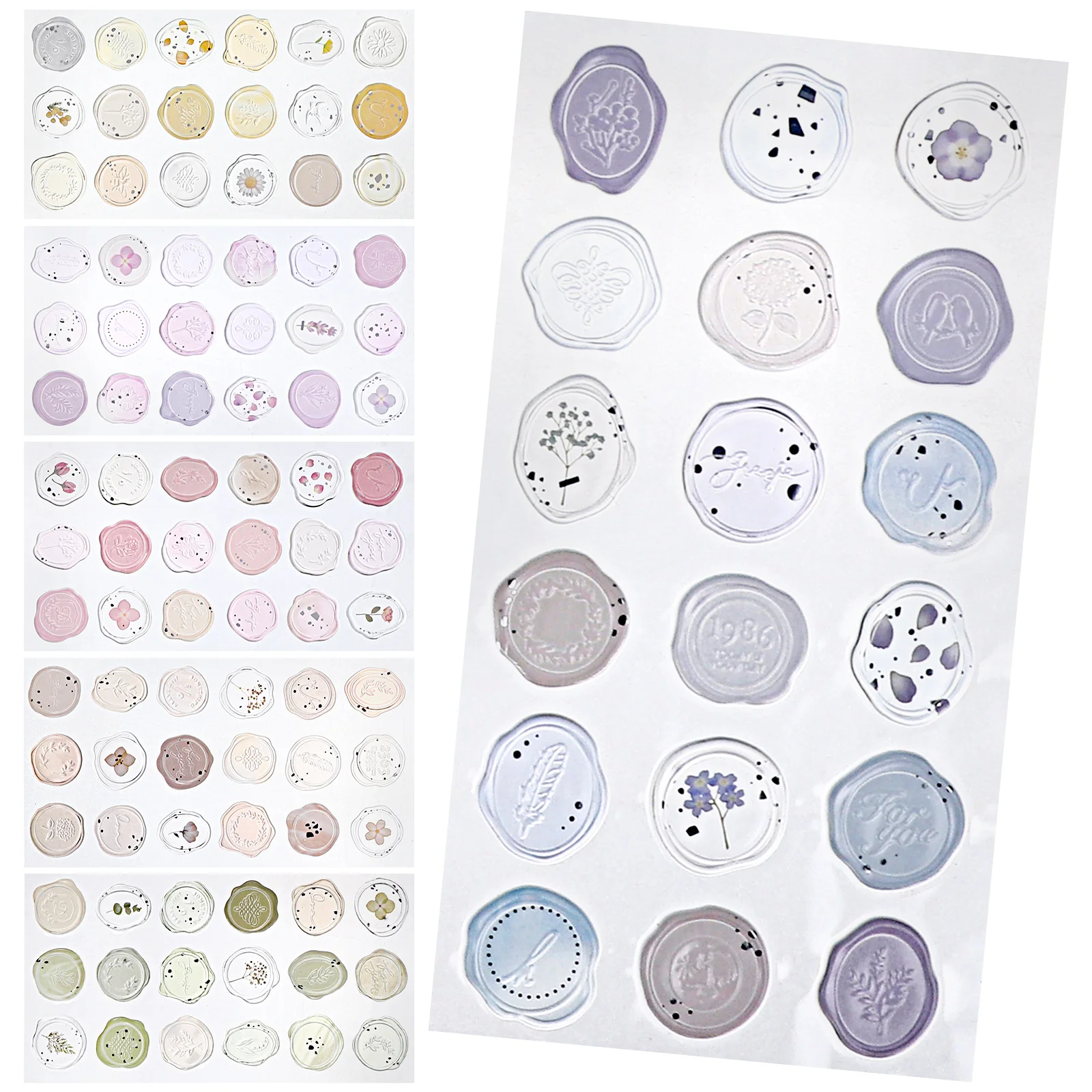 6 Sheets Envelopes Small Wax Seal Decals Adhesive Sticker Lacquer Stickers Seals Sealant Wedding Stamp Fire Labels
6 Sheets Envelopes Small Wax Seal Decals Adhesive Sticker Lacquer Stickers Seals Sealant Wedding Stamp Fire Labels