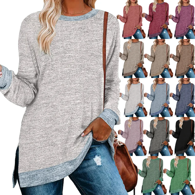 2022 Autumn Winter Hoodies Long Sleeve Round Neck Split Top Loose Casual Pullover Long Casual Characteristic Popular Sweater
2022 Autumn Winter Hoodies Long Sleeve Round Neck Split Top Loose Casual Pullover Long Casual Characteristic Popular Sweater